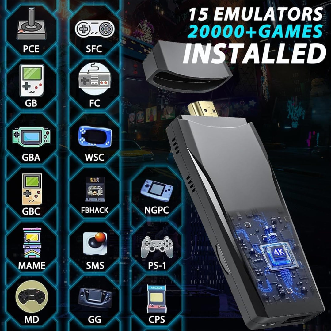 Consola videojuegos Retro 4k +20.000 juegos